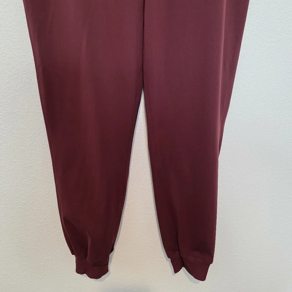 Lululemon Stretch High-Rise Jogger Pants In Red Merlot Sz 4